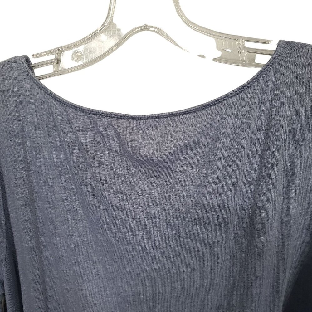 Eileen Fisher M Tunic Top Linen Long Sleeve Oversized Hi Lo Hem Relaxed Fit - Picture 7 of 9